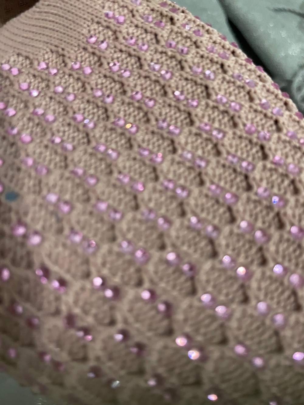 Skechers Pink Sparkle Knit Slip-On Flats - Picture 10 of 10